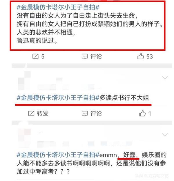 拍照模仿卡塔尔小王子被骂无知 金晨回应已经删除