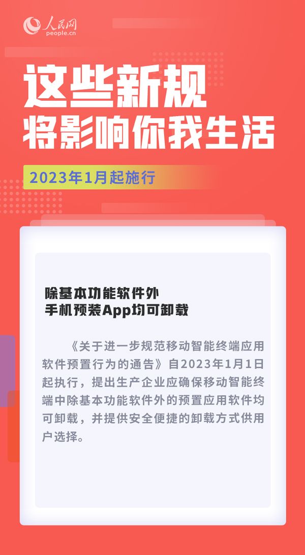 明年1月，这些新规将影响你我生活