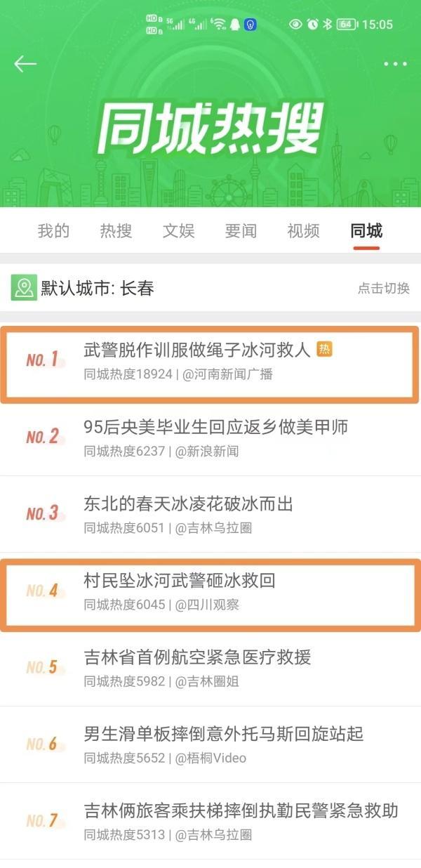 生死营救！村民身陷冰河被冻得奄奄一息 武警把作训服绑成绳子冰河救人 网友：“为子弟兵点赞!”