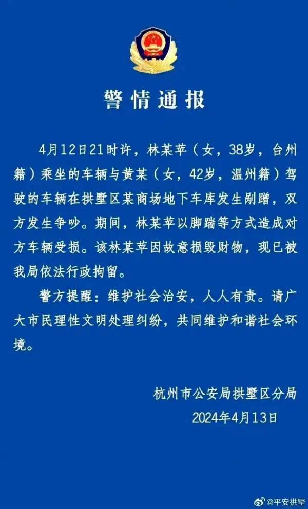 保时捷撞车后女子砸门恐吓辱骂，故意损毁财物被行政拘留