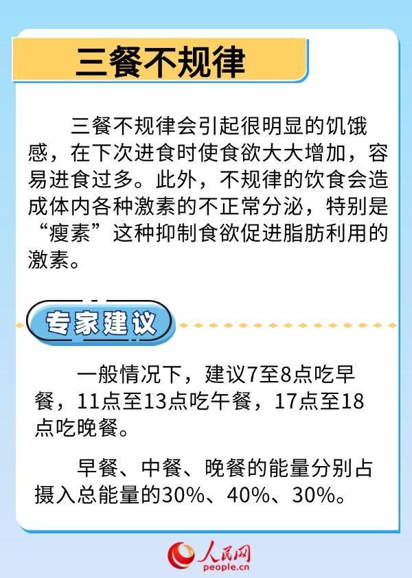 6个不良生活习惯让你悄悄变胖 健康生活月特别提醒