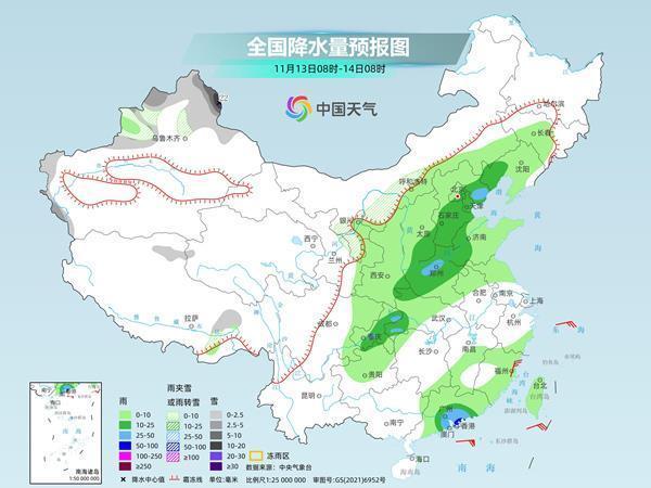 昨天开始的华北中原大范围降雨今早终于结束…新一轮大范围降水接踵而至