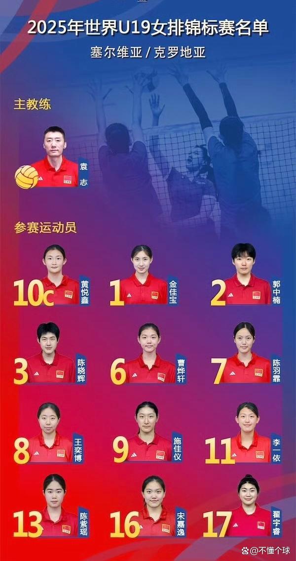 排协官宣杨舒茗王奥芊落选！U19女排21小时打两场，12人名单出炉 青春风暴再起