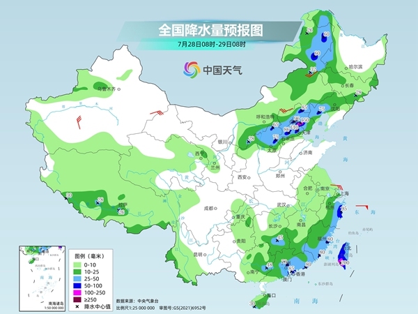 华北东北持续多雨 警惕次生灾害 江浙沪雨势猛烈