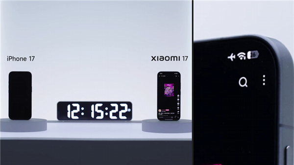 小米17iPhone17续航对比 单方面碾压