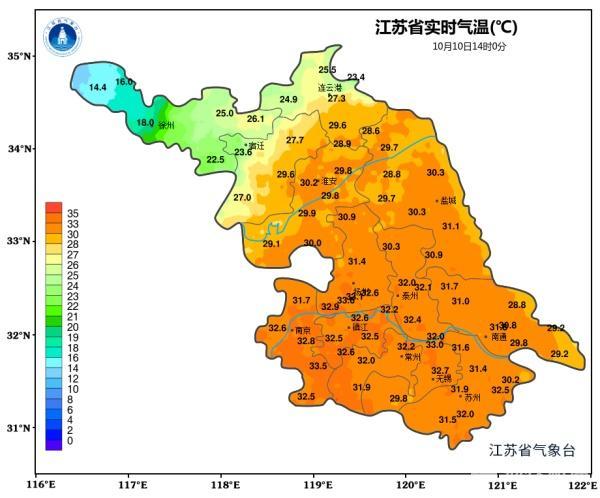 江苏高温10月下旬才能凉下来 秋老虎持续发威