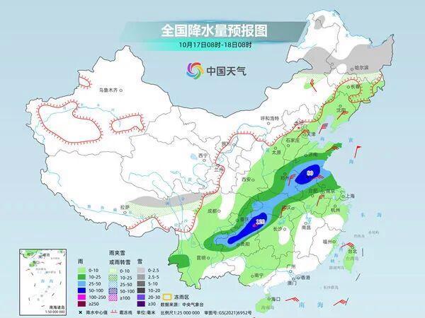 暴雨大暴雨要来了 冷空气发力降雨增强