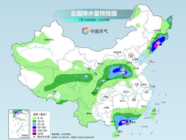 东北东部强降雨还将持续 警惕辽宁吉林特大暴雨