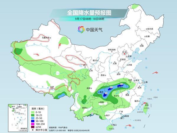 今起三天 这些地方有强降水 华西地区降雨连连