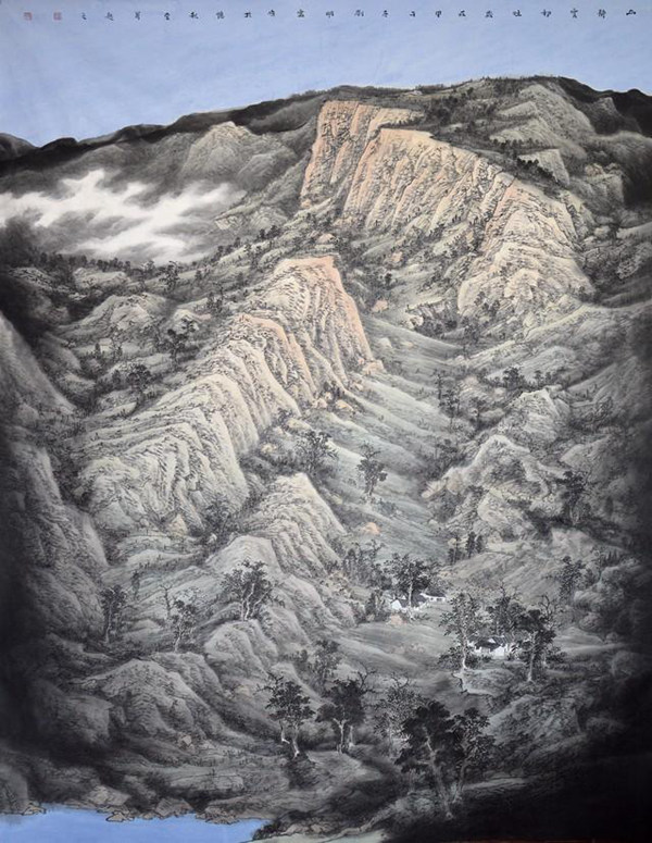 青年画家刘明雷将诗意与山水相融,创造独属于自己的美