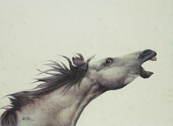 长海·“马”语 | 以水彩为媒,解草原灵驹之语