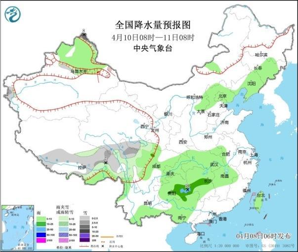 未来三天北方将有一次降温降水过程