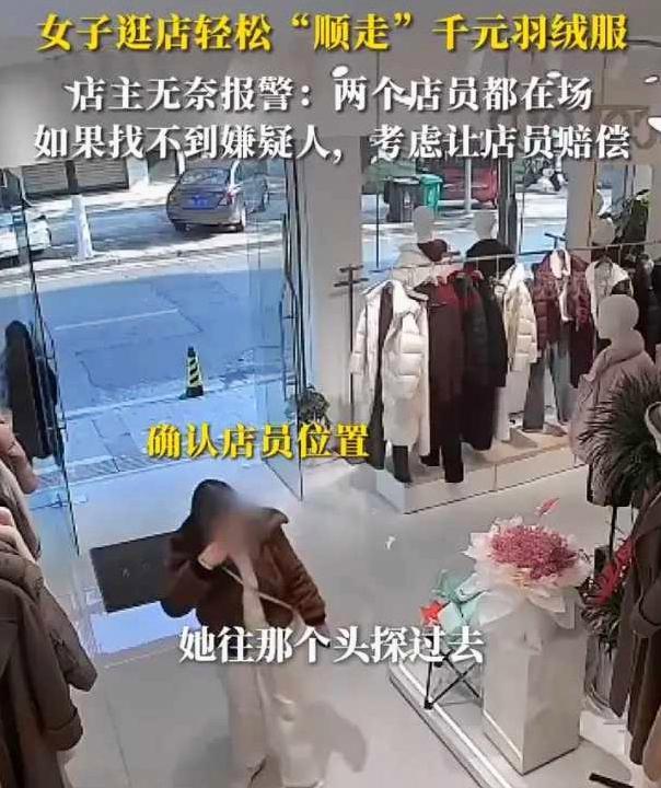 湖北女子羽绒服盗窃案引关注 店员责任成热议