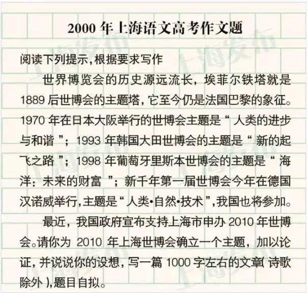 高考作文解析来了，还记得你那一年的高考作文题吗？
