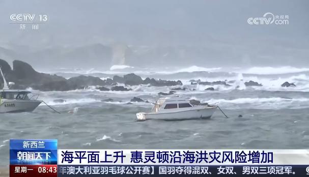 惠灵顿百年一遇危机变成每年两次 海平面上升影响显著