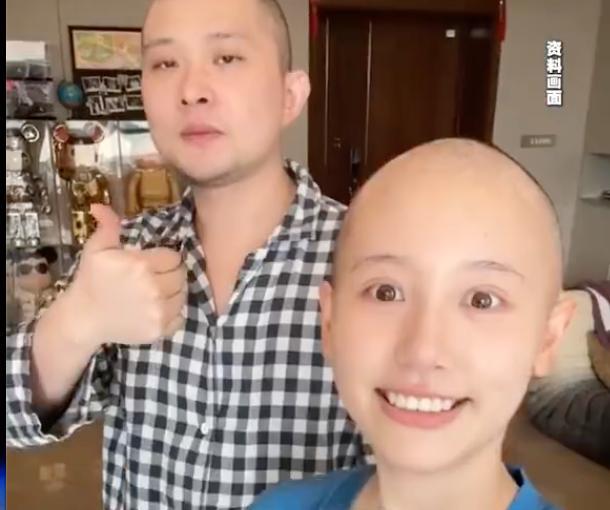 网红一栗小莎子因癌症剃光头 勇敢面对8次化疗
