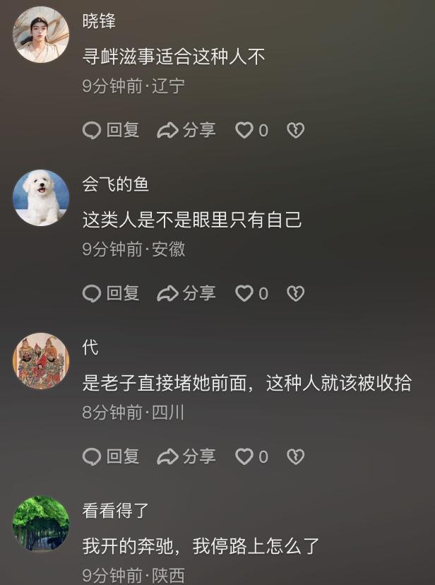 司机把车停路中致拥堵 群众挪车 女司机买菜引发争议