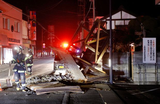 日本此次强震或为2011年大地震余震 福岛和宫城县至少有48人受伤