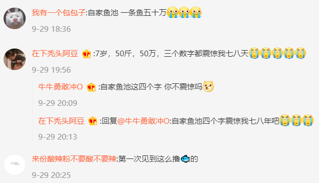 女孩拿“月饼”投喂胖锦鲤 网友：第一次见到这么撸鱼的