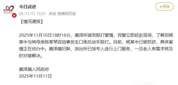 55岁男子殴打92岁母亲 因琐事起争执
