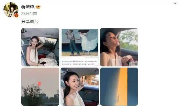 蔣依依方辟謠偷稅漏稅傳聞 并表示從未被認定為劣跡藝人