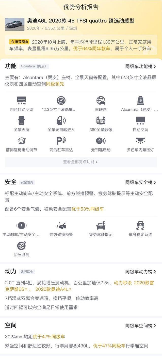 24万入手奥迪A6L，2.0T四驱超值，家用商务全能选手？