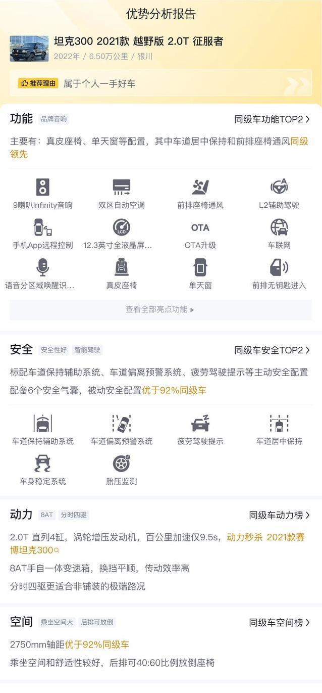 15.3万买二手坦克300，配置拉满真值，油耗却让人犹豫？