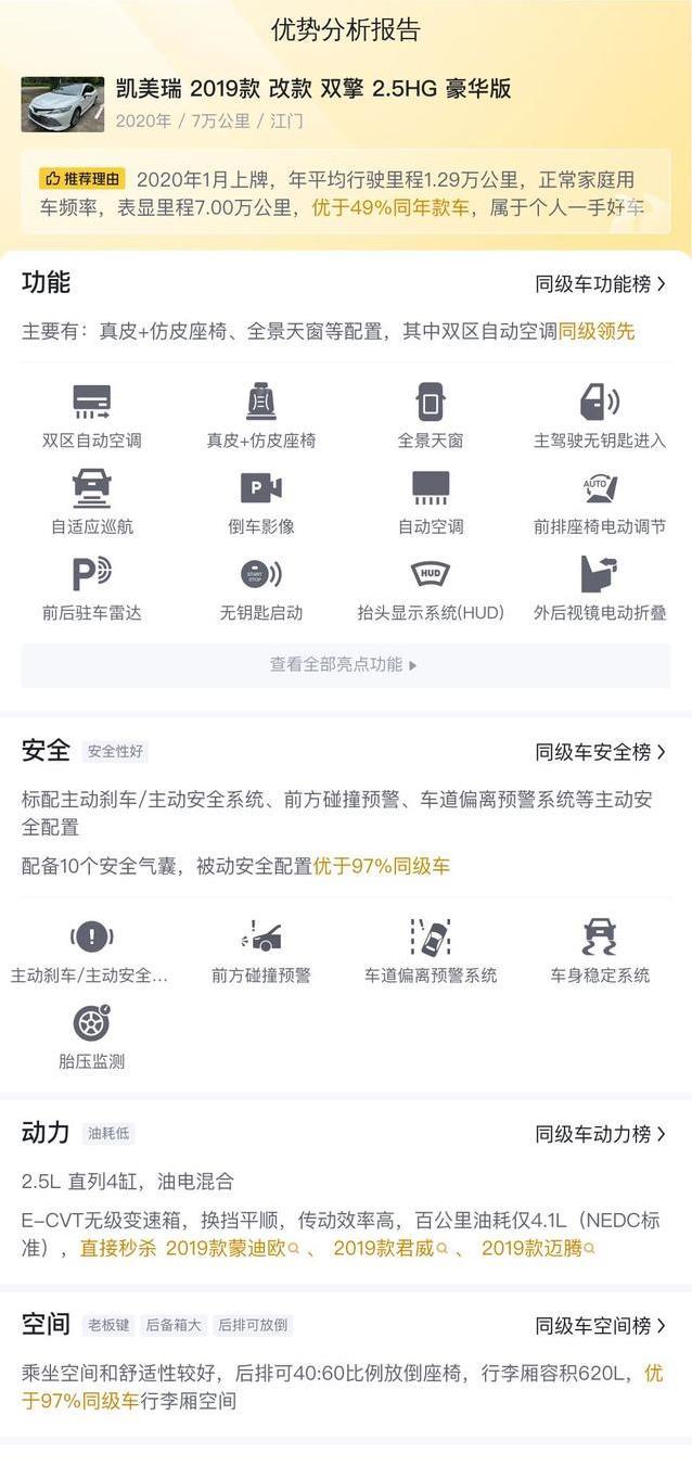 省油神车凯美瑞，7万公里仅11.98万，真能入手？