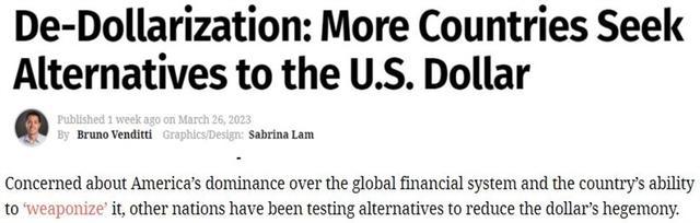 全球去美元化加速 印度临门一脚美国掉落进自己挖下的坑中！