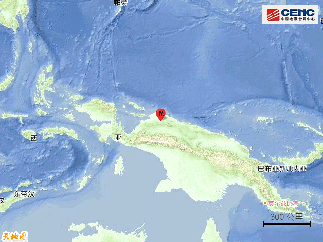 印尼巴布亚省发生6.2级地震