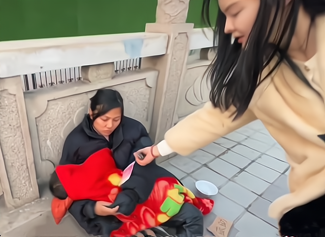 女子独自带孩子流浪街头：遭家暴后带着孩子离家出走