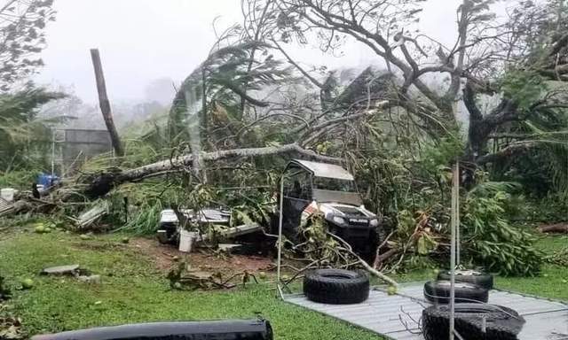 台风致关岛美军基地受损 全岛几乎所有区域都停了电