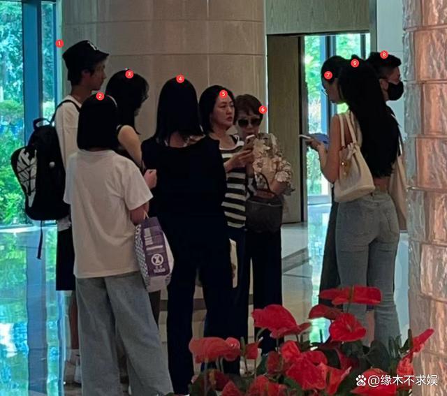 小S拖家带口现身厦门酒店，一行9人显得格外显眼
