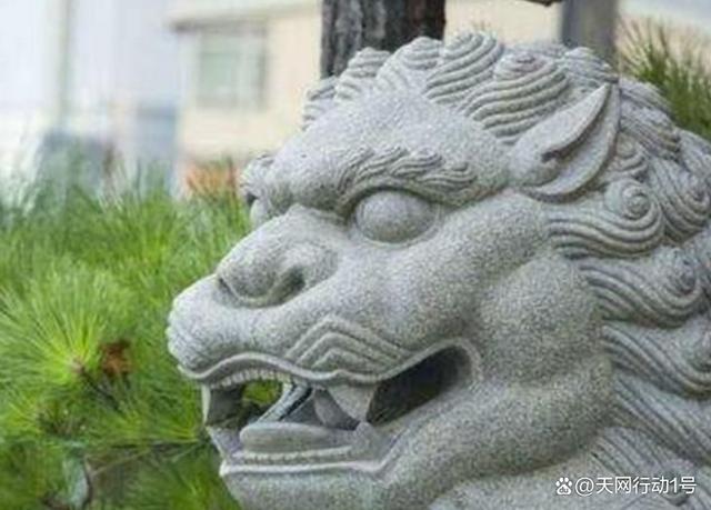 福建一派出所门口,男子扣下石狮子嘴里石球,塞不回后在线求助