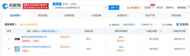 好声音母公司成立新公司 经营范围含医疗器械销售
