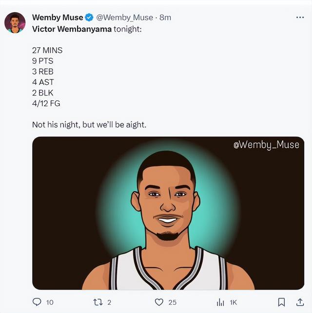 文班ROY第一合理吗?9连败西部垫底+效率远逊切特 1数据差距巨大