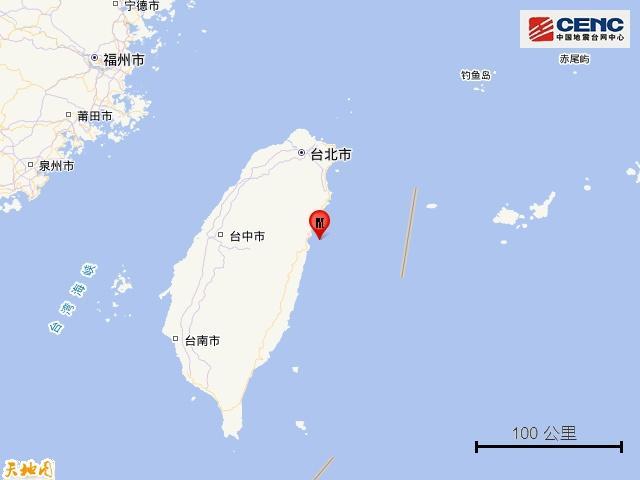台湾花莲凌晨三次地震 最大5.6级