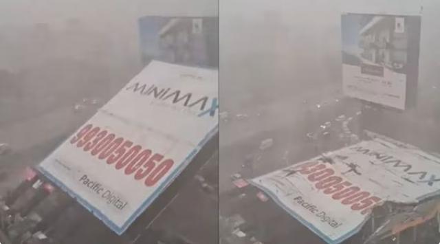 孟买30米高广告牌倒塌12人死亡 非法广告牌惹祸端