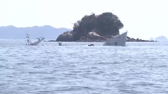 日本一渔业取缔船在近海沉没 船员全部获救