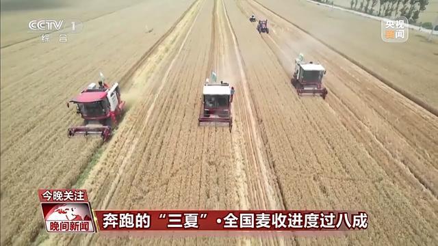 全国麦收进度近八成 科技助力夏粮丰收忙