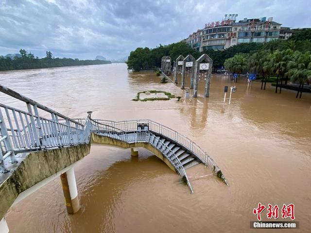 桂林市区漓江水倒灌有多严重！