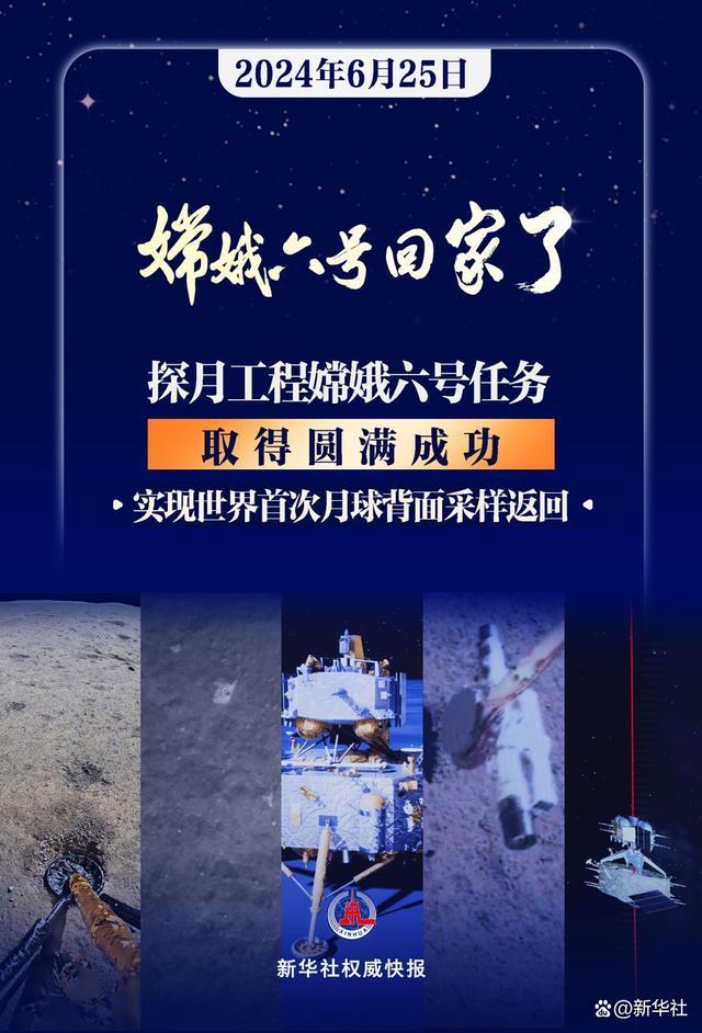 中国用了整整20年带回全球首份月背样品 嫦娥六号圆满成功