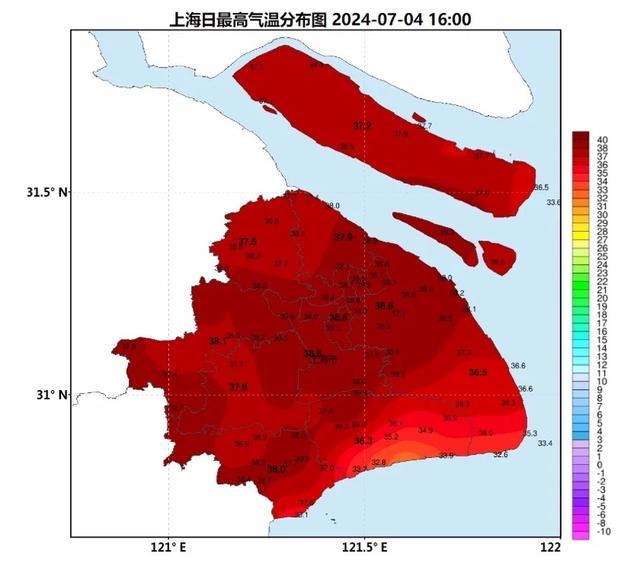 上海热到全国第一 体感达到44.1℃ 明日继续霸榜高温