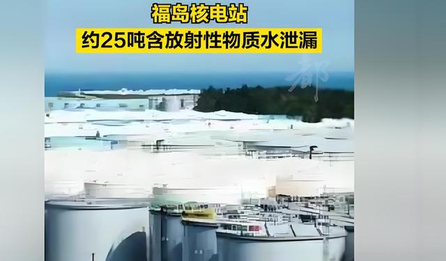 福岛核电站25吨含放射性物质水泄漏 称无安全风险