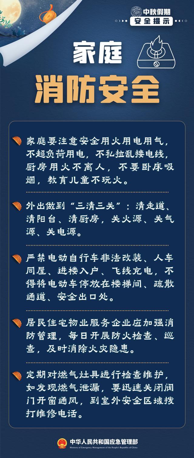 这份中秋假期安全提示请收藏 平安过节必备指南