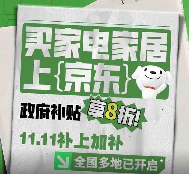 京东11.11遇上政府补贴 家电换新热情高涨