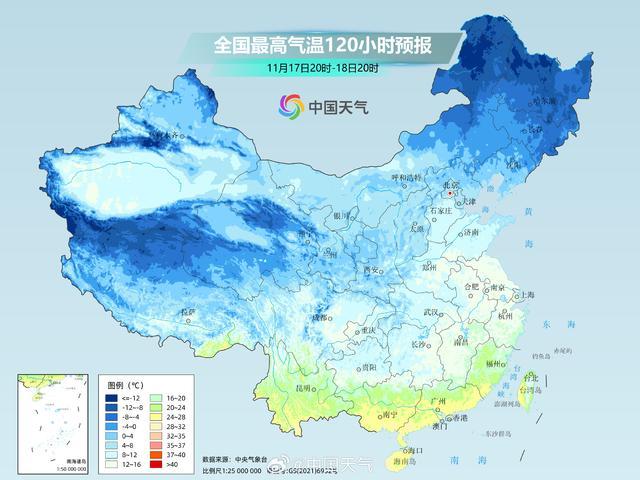 降温预报图冻到发紫了 强冷空气将至气温骤降