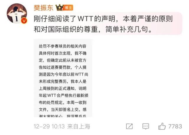 刘国梁谈马龙等退出世界排名 将推动WTT修改规则