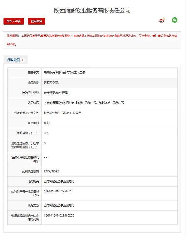 西安5家物业公司被查处