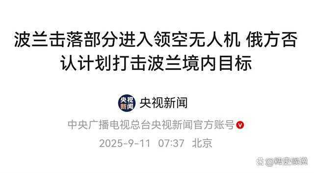 被波兰击落无人机 俄为何不再强硬 普京软态度化解危机